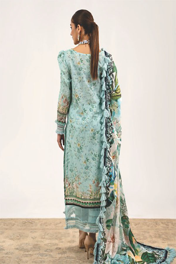 Mausummery Stitched 3 Piece Digital Printed Lawn Suit 23V3 - Ira - Luxury Summer Collection D & M COLLECTION AND NIZAMI JEWELRY