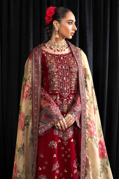 Maya By Nureh Unstitched 3 Piece Embroidered Velvet Suit NU23MYV NS-106 Elisa - Winter Collection