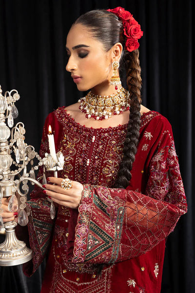 Maya By Nureh Unstitched 3 Piece Embroidered Velvet Suit NU23MYV NS-106 Elisa - Winter Collection