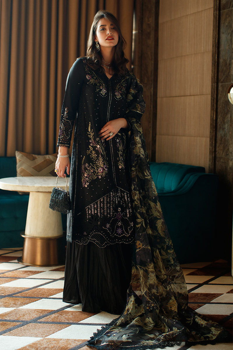 Mushq Astoria Stitched 3 Piece Embroidered Lawn Suits - 02 - Olivia - Luxury Summer Collection D & M COLLECTION AND NIZAMI JEWELRY