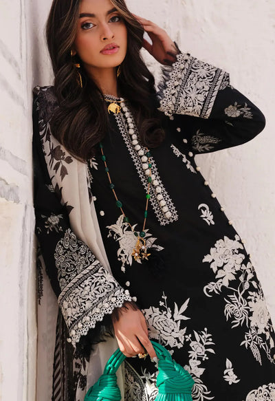 Muzlin By Sana Safinaz Stitched 3 Piece Embroidered Lawn Suit SS24MZ 7A - Spring Summer Collection