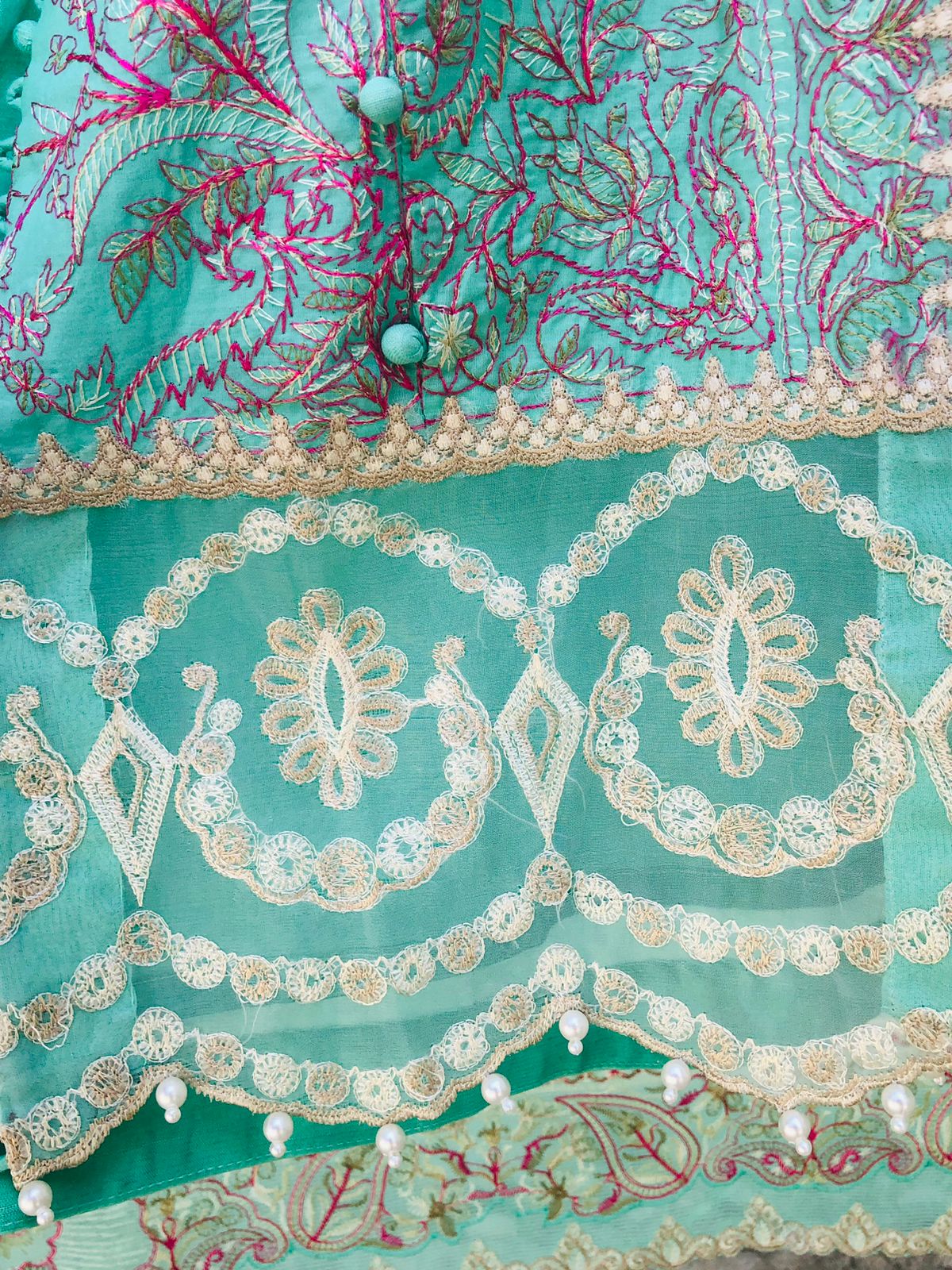 Muzlin By Sana Safinaz Stitched 3 Piece Embroidered Lawn Suit SS23MZ 18B - Blue - Summer Collection