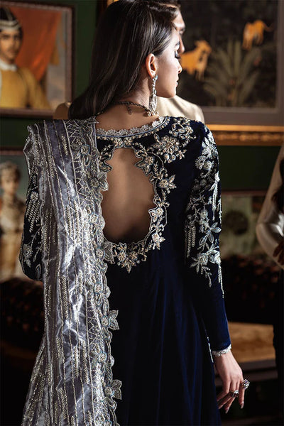 Niloufer By Mushq Unstitched 3 Piece Embroidered Velvet Suit MQ23N MV23-03 Yasmin - Luxury Collection