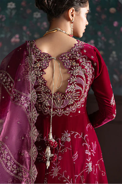 Niloufer By Mushq Unstitched 3 Piece Embroidered Velvet Suit MQ23N MV23-06 Roxana - Luxury Collection