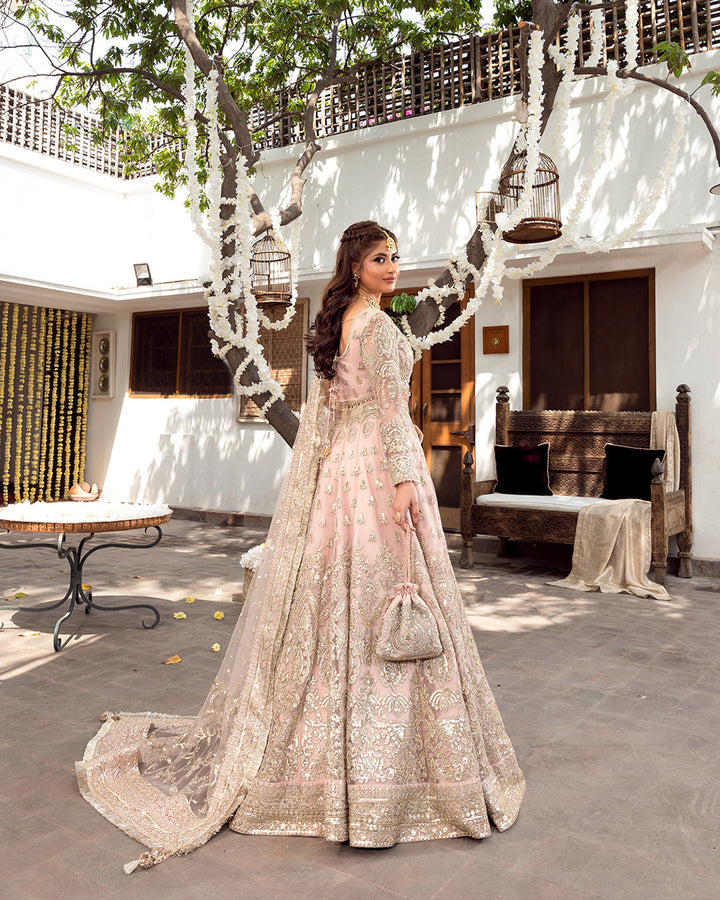 Nira by Faiza Saqlain Unstitched 3 Piece Embroidered Net Suit NFQ23 NFQ-Naiza - Luxury Wedding Collection