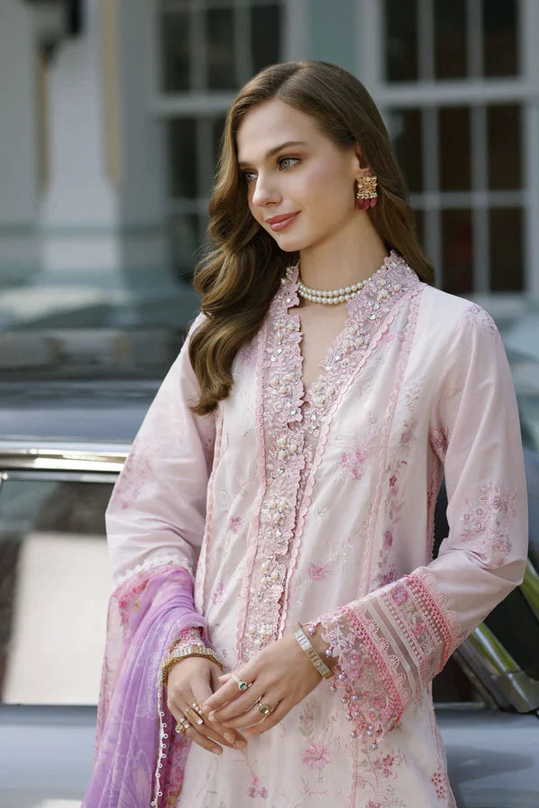 Noor By Saadia Asad Stitched 3 Piece Embroidered Lawn Suit - D7-Fauna - Summer Eid Collection D & M COLLECTION AND NIZAMI JEWELRY