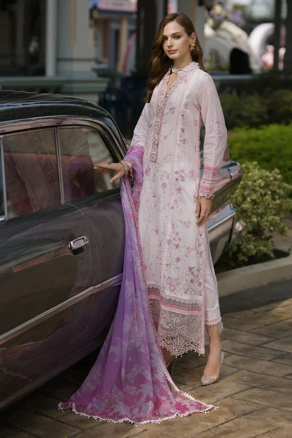 Noor By Saadia Asad Stitched 3 Piece Embroidered Lawn Suit - D7-Fauna - Summer Eid Collection D & M COLLECTION AND NIZAMI JEWELRY