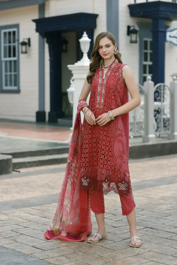 Noor By Saadia Asad Stitched 3 Piece Embroidered Lawn Suit - D8-Liana - Summer Collection D & M COLLECTION AND NIZAMI JEWELRY