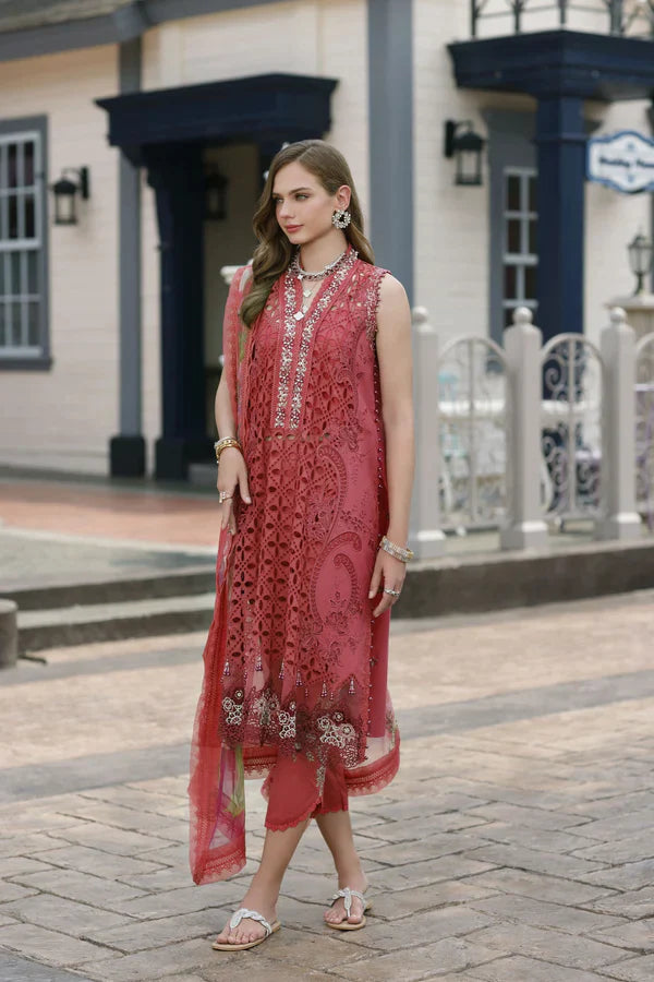 Noor By Saadia Asad Stitched 3 Piece Embroidered Lawn Suit - D8-Liana - Summer Collection D & M COLLECTION AND NIZAMI JEWELRY