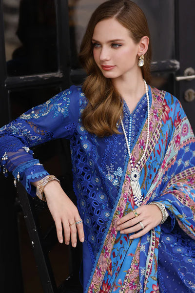 Noor By Saadia Asad Unstitched 3 Piece Embroidered Lawn Suit - D11-Lia - Summer Eid Collection D & M COLLECTION AND NIZAMI JEWELRY