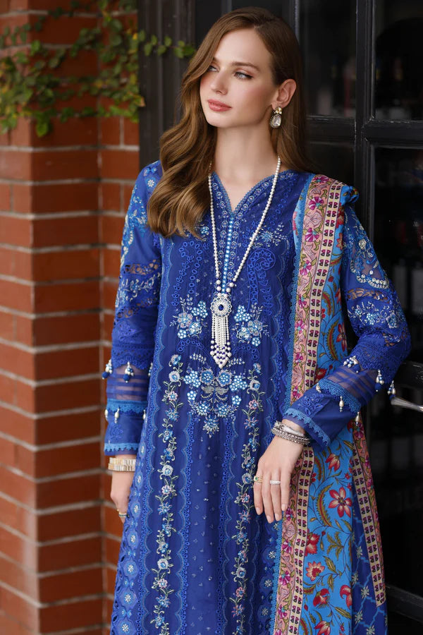 Noor By Saadia Asad Unstitched 3 Piece Embroidered Lawn Suit - D11-Lia - Summer Eid Collection D & M COLLECTION AND NIZAMI JEWELRY