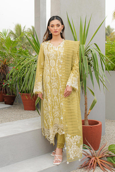 Qline by Qalamkar Stitched 3 Piece Embroidered Lawn Suit QLM24Q JK-02 MELIS - Summer Collection