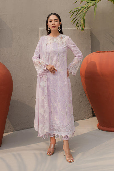 Qline by Qalamkar Stitched 3 Piece Embroidered Lawn Suit QLM24Q JK-03 LYSA - Summer Collection