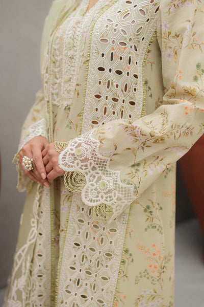 Qline by Qalamkar Stitched 3 Piece Embroidered Lawn Suit QLM24Q JK-01 EULALIA - Summer Collection