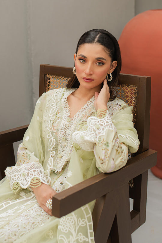 Qline by Qalamkar Stitched 3 Piece Embroidered Lawn Suit QLM24Q JK-01 EULALIA - Summer Collection