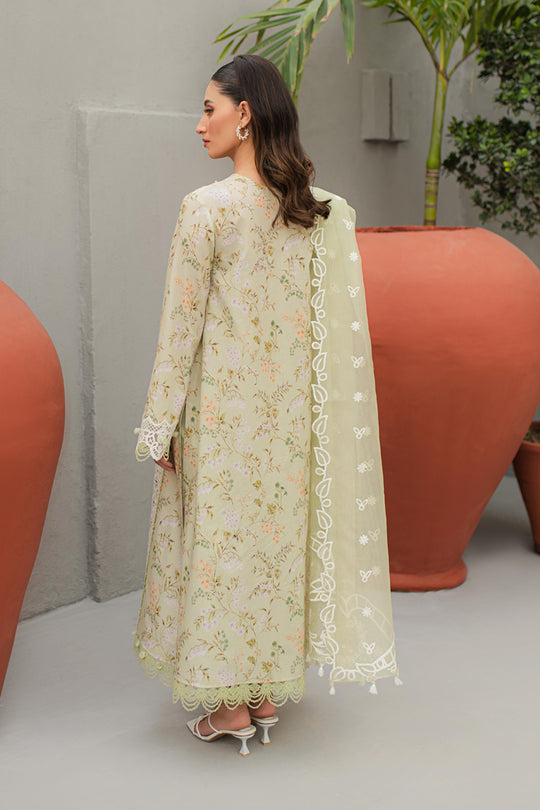 Qline by Qalamkar Stitched 3 Piece Embroidered Lawn Suit QLM24Q JK-01 EULALIA - Summer Collection