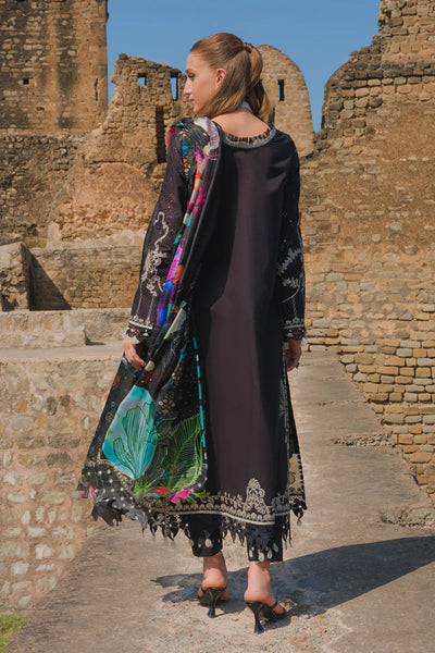 Qalamkar Unstitched 3 Piece Embroidered Lawn Suit BE-03 Inez - Eid Collection D & M COLLECTION AND NIZAMI JEWELRY