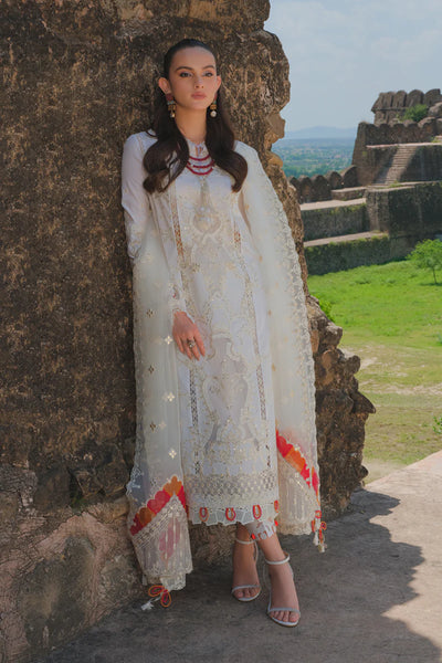 Qalamkar Unstitched 3 Piece Embroidered Lawn Suit BE-07 Ciara - Eid Collection D & M COLLECTION AND NIZAMI JEWELRY