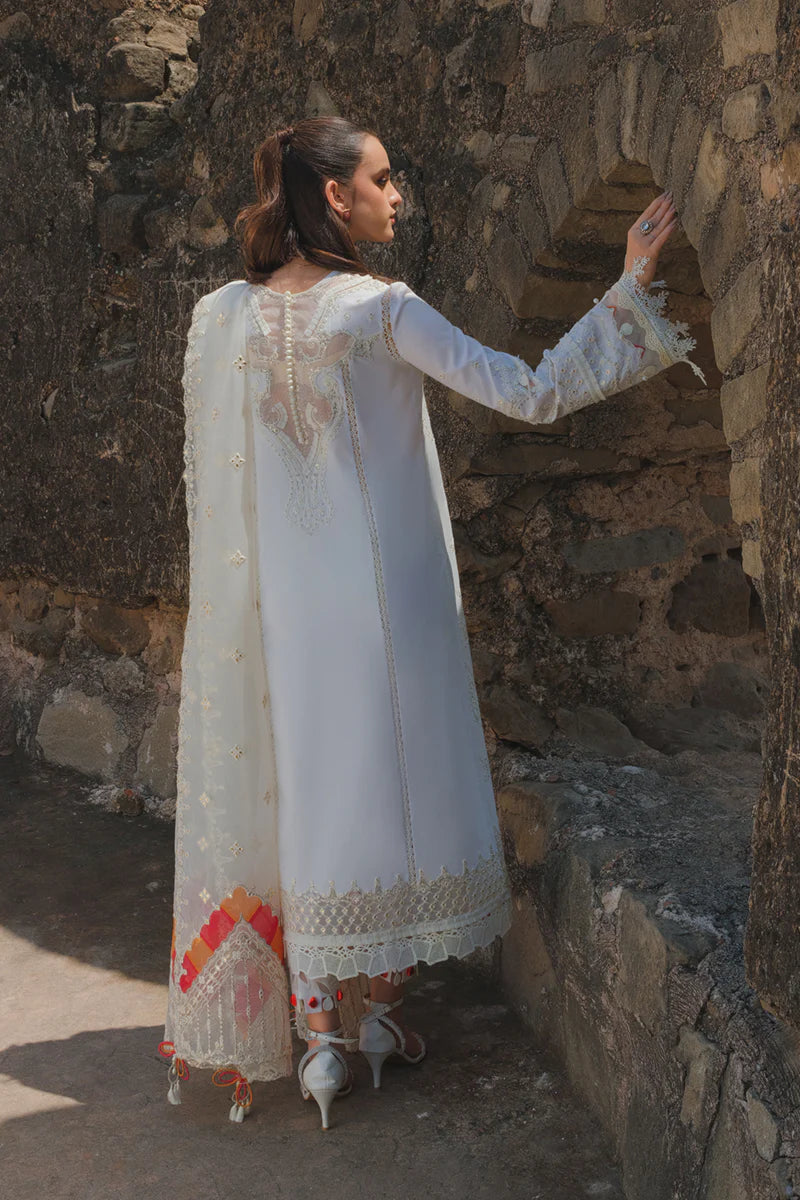 Qalamkar Unstitched 3 Piece Embroidered Lawn Suit BE-07 Ciara - Eid Collection D & M COLLECTION AND NIZAMI JEWELRY