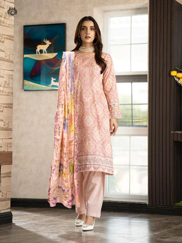 RUHAY SUKHAN Stitched 3 Piece Digital Printed Lawn Suit RK-VOL-09 - GRS2209A1 - Luxury Summer Collection