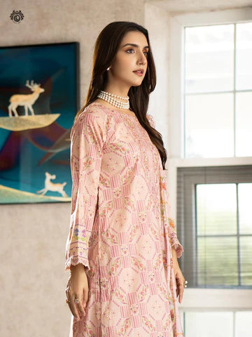 RUHAY SUKHAN Stitched 3 Piece Digital Printed Lawn Suit RK-VOL-09 - GRS2209A1 - Luxury Summer Collection