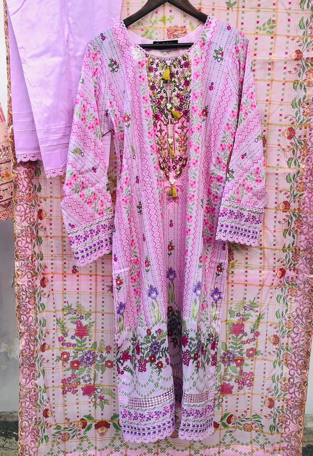 RUHAY SUKHAN Stitched 3 Piece Digital Printed Lawn Suit RK-VOL-09 - GRS2209A11 - Luxury Summer Collection