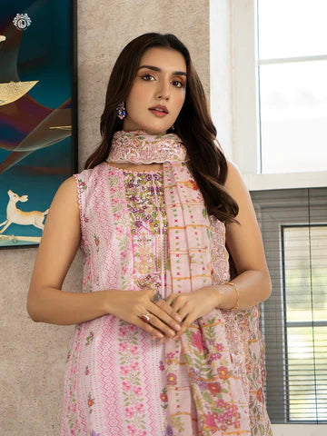 RUHAY SUKHAN Stitched 3 Piece Digital Printed Lawn Suit RK-VOL-09 - GRS2209A11 - Luxury Summer Collection