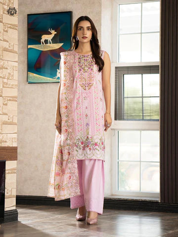 RUHAY SUKHAN Stitched 3 Piece Digital Printed Lawn Suit RK-VOL-09 - GRS2209A11 - Luxury Summer Collection