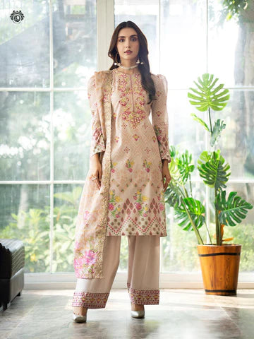 RUHAY SUKHAN Stitched 3 Piece Digital Printed Lawn Suit RK-VOL-09 - GRS2209A3 - Luxury Summer Collection