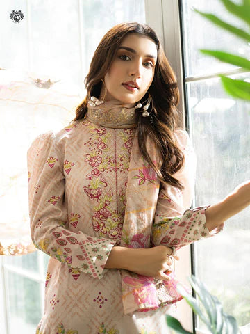 RUHAY SUKHAN Stitched 3 Piece Digital Printed Lawn Suit RK-VOL-09 - GRS2209A3 - Luxury Summer Collection