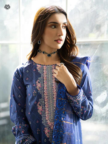RUHAY SUKHAN Stitched 3 Piece Digital Printed Lawn Suit RK-VOL-09 - GRS2209A5 - Luxury Summer Collection