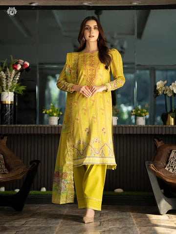 RUHAY SUKHAN Stitched 3 Piece Digital Printed Lawn Suit RK-VOL-09 - GRS2209A8 - Luxury Summer Collection