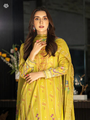 RUHAY SUKHAN Stitched 3 Piece Digital Printed Lawn Suit RK-VOL-09 - GRS2209A8 - Luxury Summer Collection