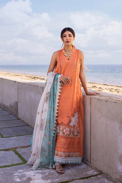 Saira Rizwan Stitched 3 Piece Embroidered Lawn Suit SR24LL Mabe - Luxury Collection