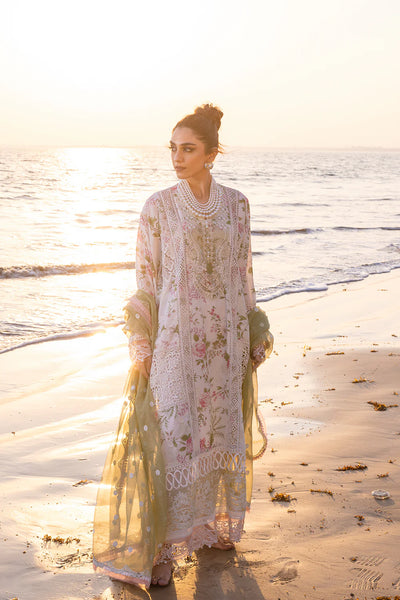 Saira Rizwan Stitched 3 Piece Embroidered Lawn Suit SR24LL Akoya - Luxury Collection