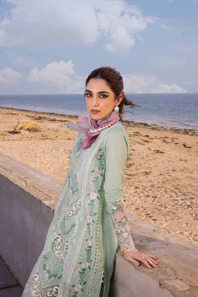 Saira Rizwan Stitched 3 Piece Embroidered Lawn Suit SR24LL Keshi - Luxury Collection