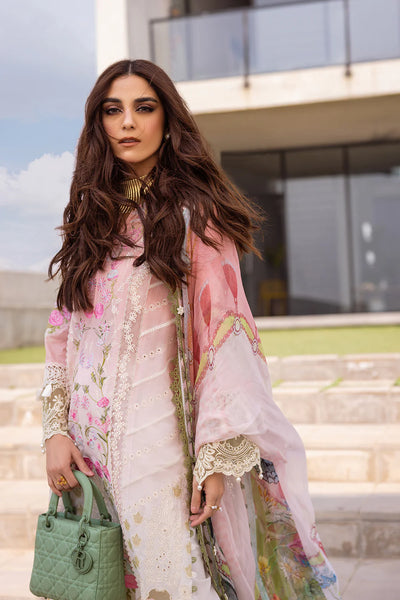 Saira Rizwan Stitched 3 Piece Embroidered Lawn Suit SR24LL Laurel - Luxury Collection