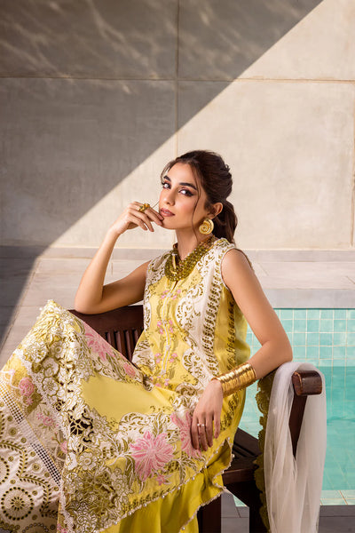 Saira Rizwan Stitched 3 Piece Embroidered Lawn Suit SR24LL Tiffany - Luxury Collection