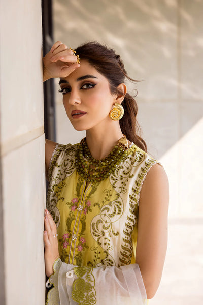 Saira Rizwan Stitched 3 Piece Embroidered Lawn Suit SR24LL Tiffany - Luxury Collection