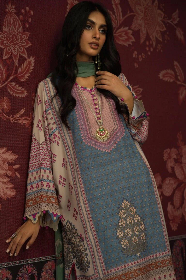 Sana Safinaz Stitched 3 Piece Eid Capsule ‘ 22 | 6B - Luxury Summer Collection D & M COLLECTION AND NIZAMI JEWELRY