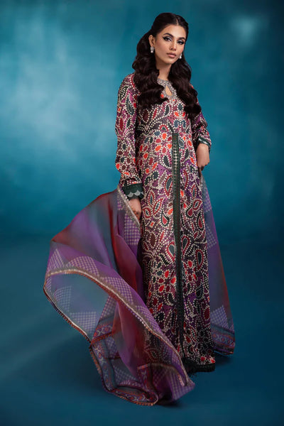 Secretoria By Nureh Unstitched 3 Piece Embroidered Silk Suit NU24SS S-09 Molly - Festive Collection