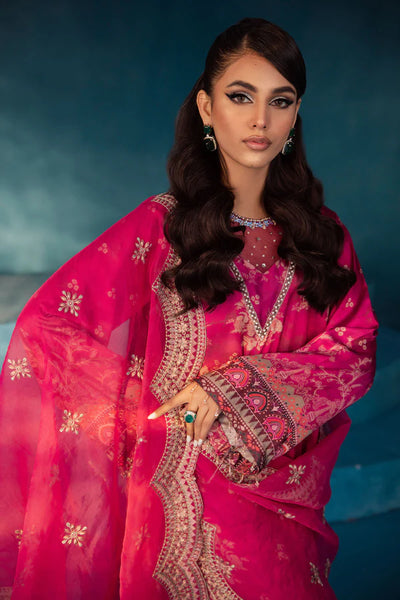 Secretoria By Nureh Unstitched 3 Piece Embroidered Silk Suit NU24SS S-10 Penelope - Festive Collection