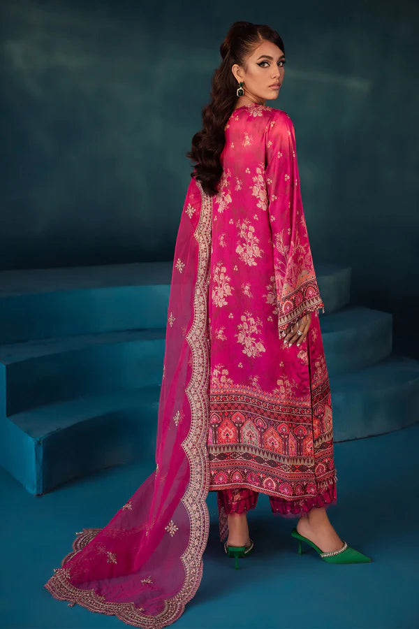 Secretoria By Nureh Unstitched 3 Piece Embroidered Silk Suit NU24SS S-10 Penelope - Festive Collection