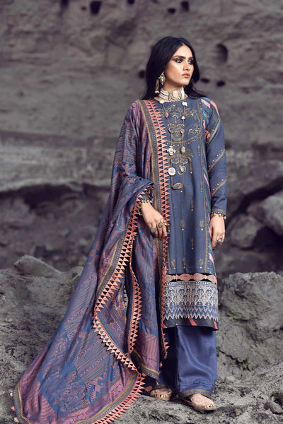 Shiza Hassan Stitched 3 Piece Embroidered Jacquard Suit SH21W 001 Alaya - Winter Collection