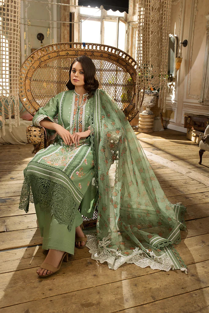 Sobia Nazir Stitched 3 Piece Embroidered Lawn Suit - 10A - Luxury Summer Collection D & M COLLECTION AND NIZAMI JEWELRY