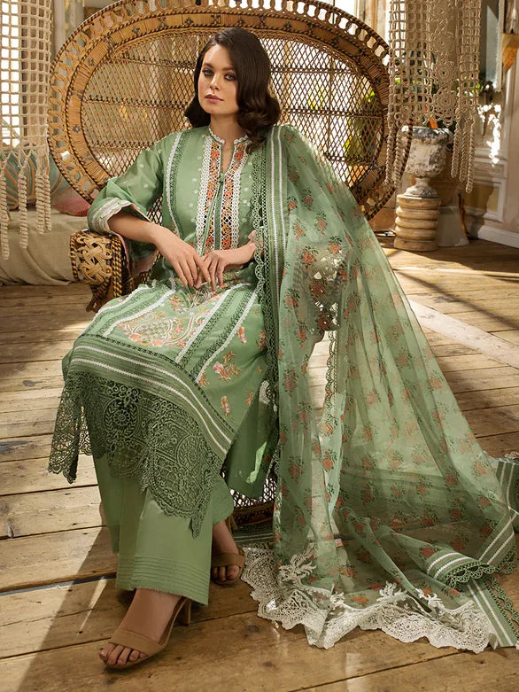 Sobia Nazir Stitched 3 Piece Embroidered Lawn Suit - 10A - Luxury Summer Collection D & M COLLECTION AND NIZAMI JEWELRY