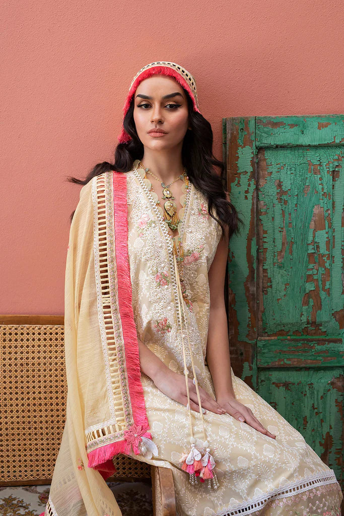 Sobia Nazir Stitched 3 Piece Embroidered Lawn Suit -Vital-1A - Luxury Summer Collection D & M COLLECTION AND NIZAMI JEWELRY