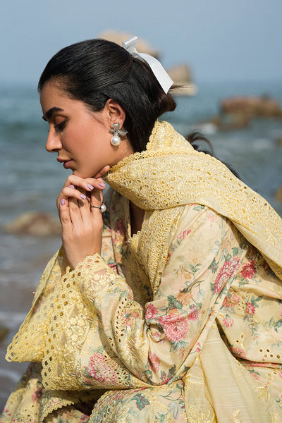 Summer Together By Afrozeh Stitched 3 Piece Embroidered Lawn Suit AF24ST Aspen - Summer Collection