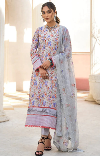 Sunshine Bloom By Al Zohaib Stitched 3 Piece Bamber Chikankari Dupatta -SSBCD-23-10 - Luxury Summer Collection D & M COLLECTION AND NIZAMI JEWELRY