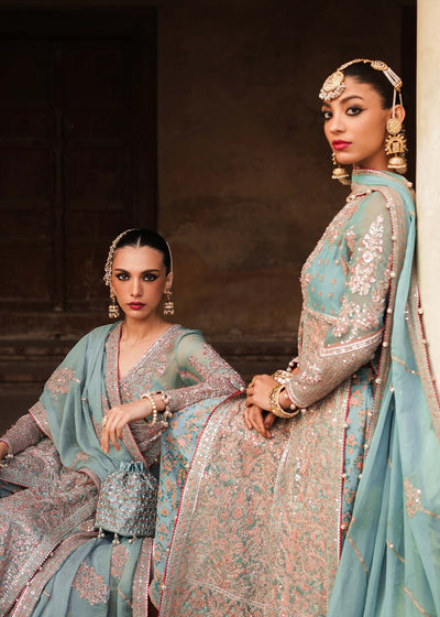 Tammam By Hussain Rehar Stitched 3 Piece Embroidered Chiffon Suits - Khuaab - Luxury Chiffon Collection D & M COLLECTION AND NIZAMI JEWELRY